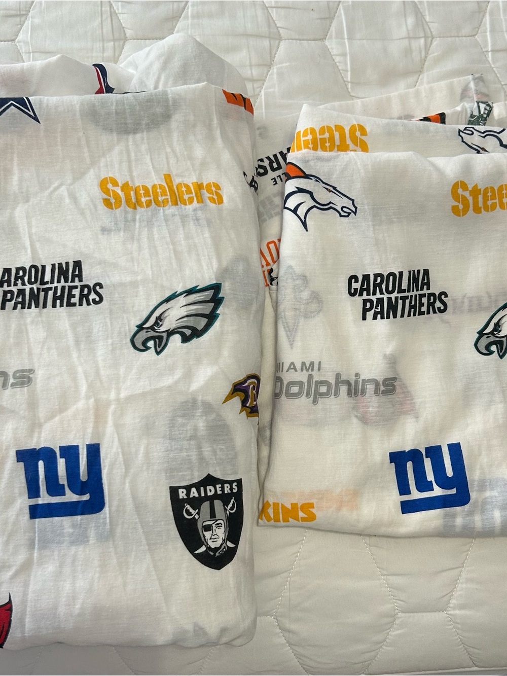 vintage 2013 Northwest Company NFL cotton  twin sheet set - NO pillowcase
